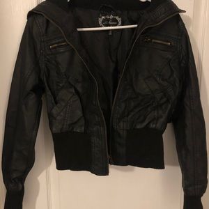 Faux leather jacket